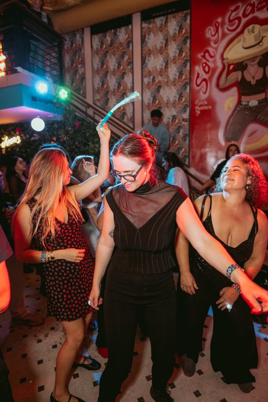 Crowd dancing in a State Fest venue